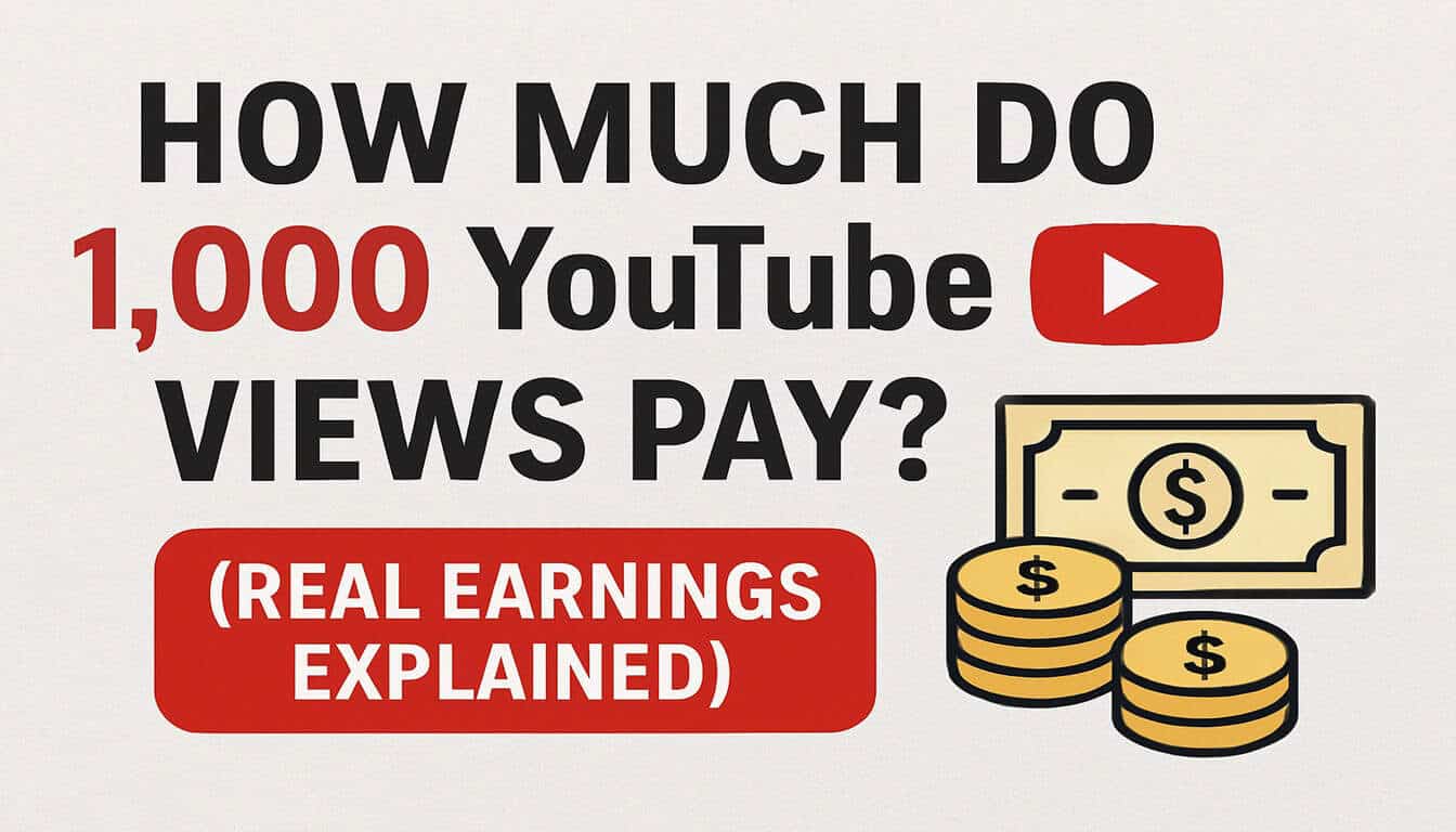 How Much Do 1,000 YouTube Views Pay? Real Earnings (2026)