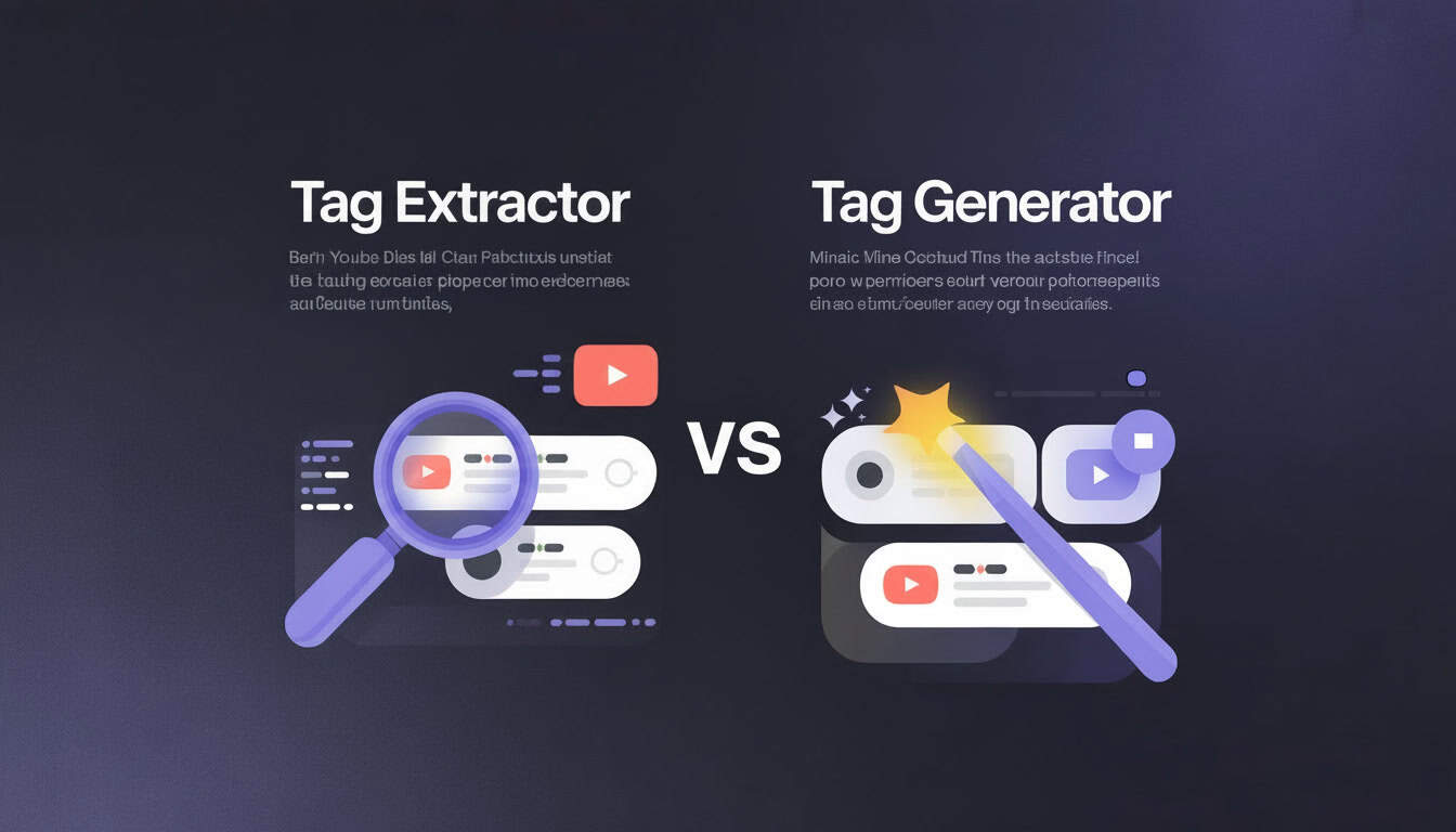 YouTube Tag Generator vs Tag Extractor