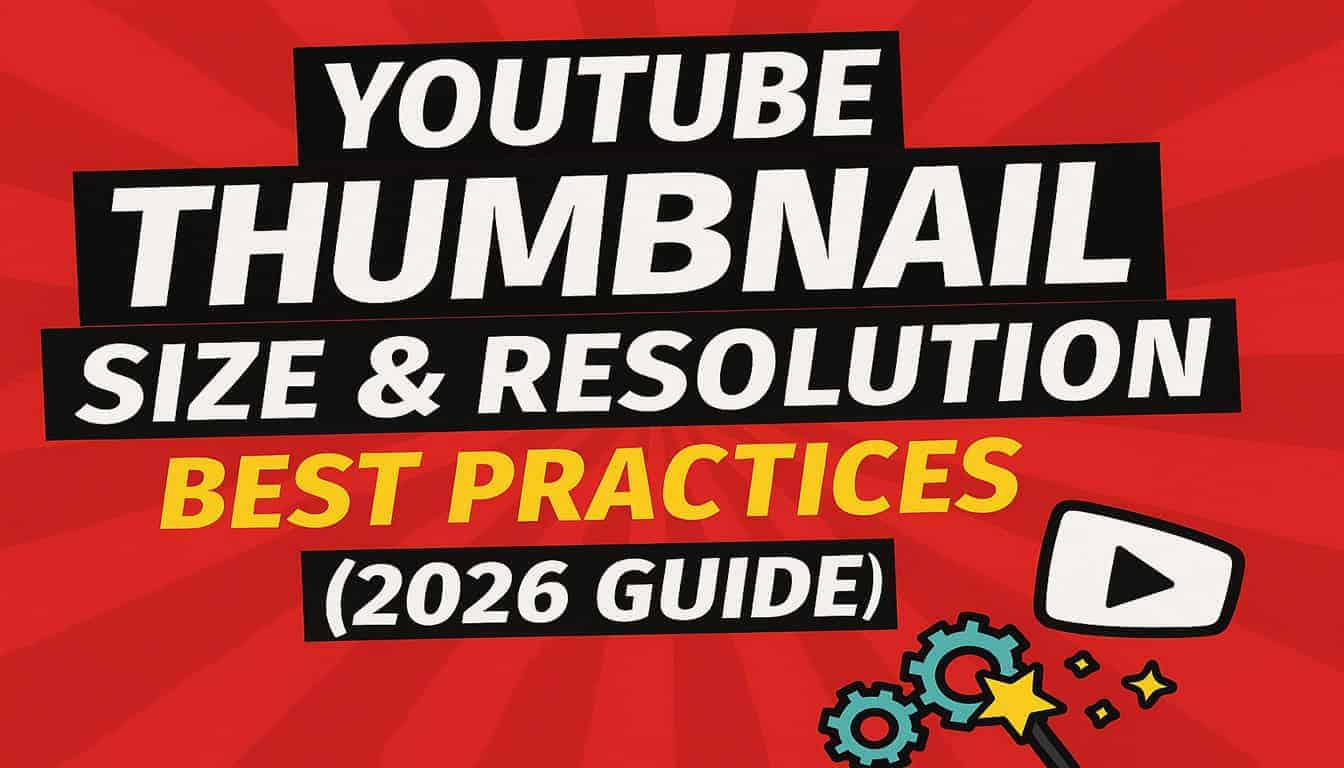 YouTube Thumbnail Size & Resolution (2026) — Best Dimensions + Tips